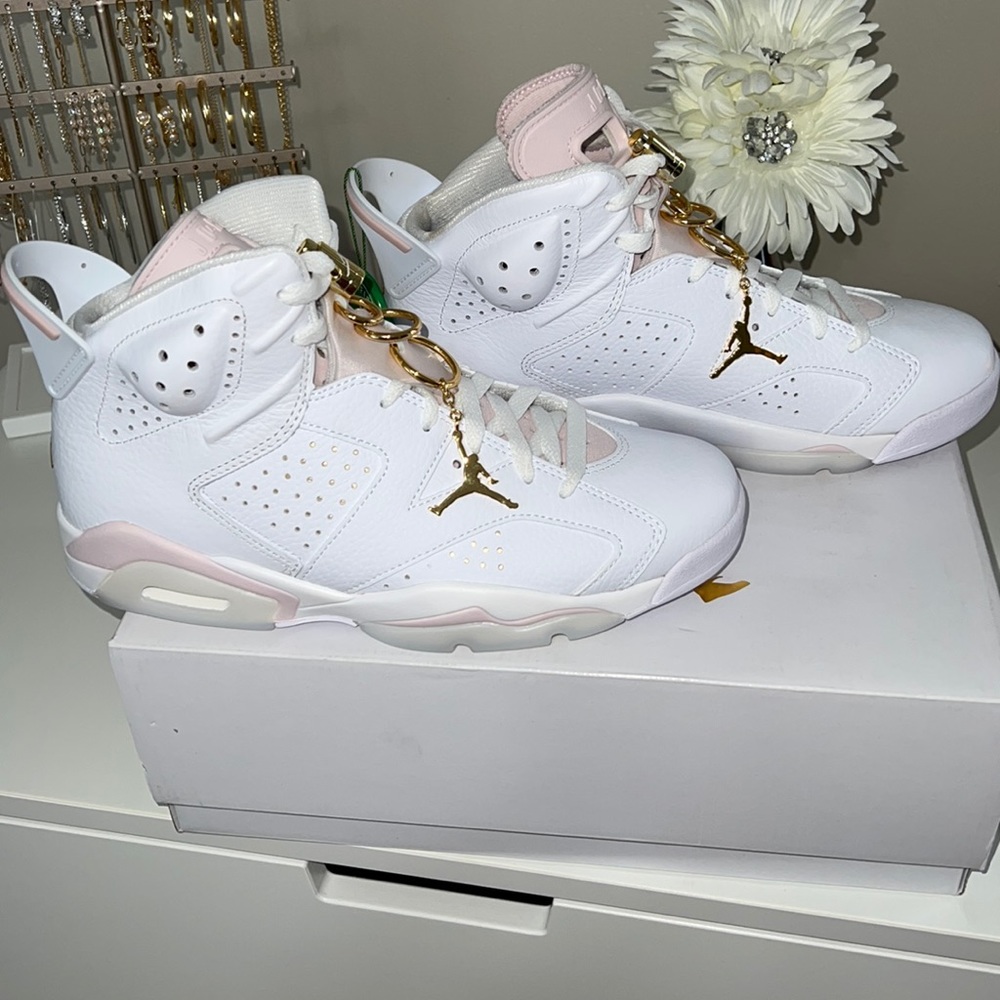 NEW Air Jordan 6 Retro Gold Hoops